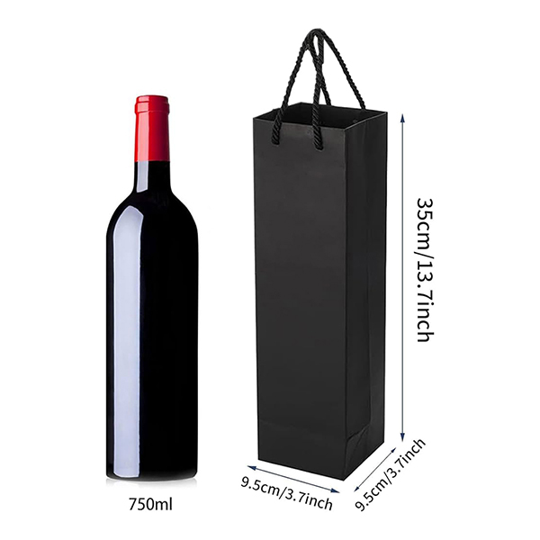 Gift Bags Black 4Pk - Image 2